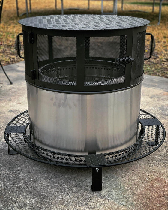 Amistad Fire Pit Spark Arrestor - Heat Deflector - SLST